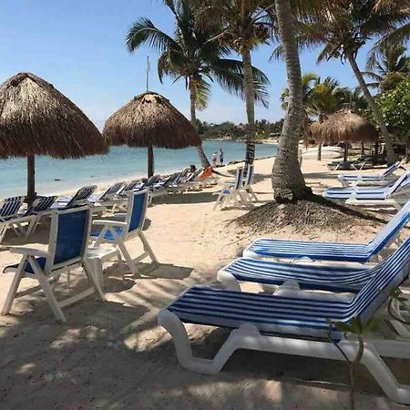 Beachfront Akumal Half Moon Bay Bagian luar foto