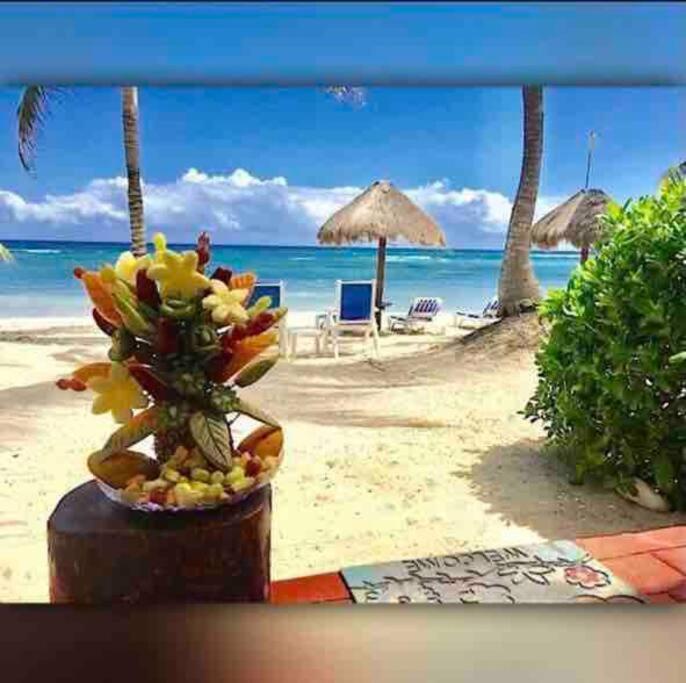 Beachfront Akumal Half Moon Bay Bagian luar foto