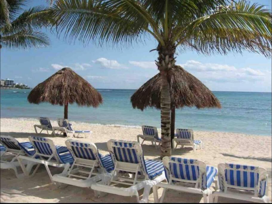 Beachfront Akumal Half Moon Bay Bagian luar foto